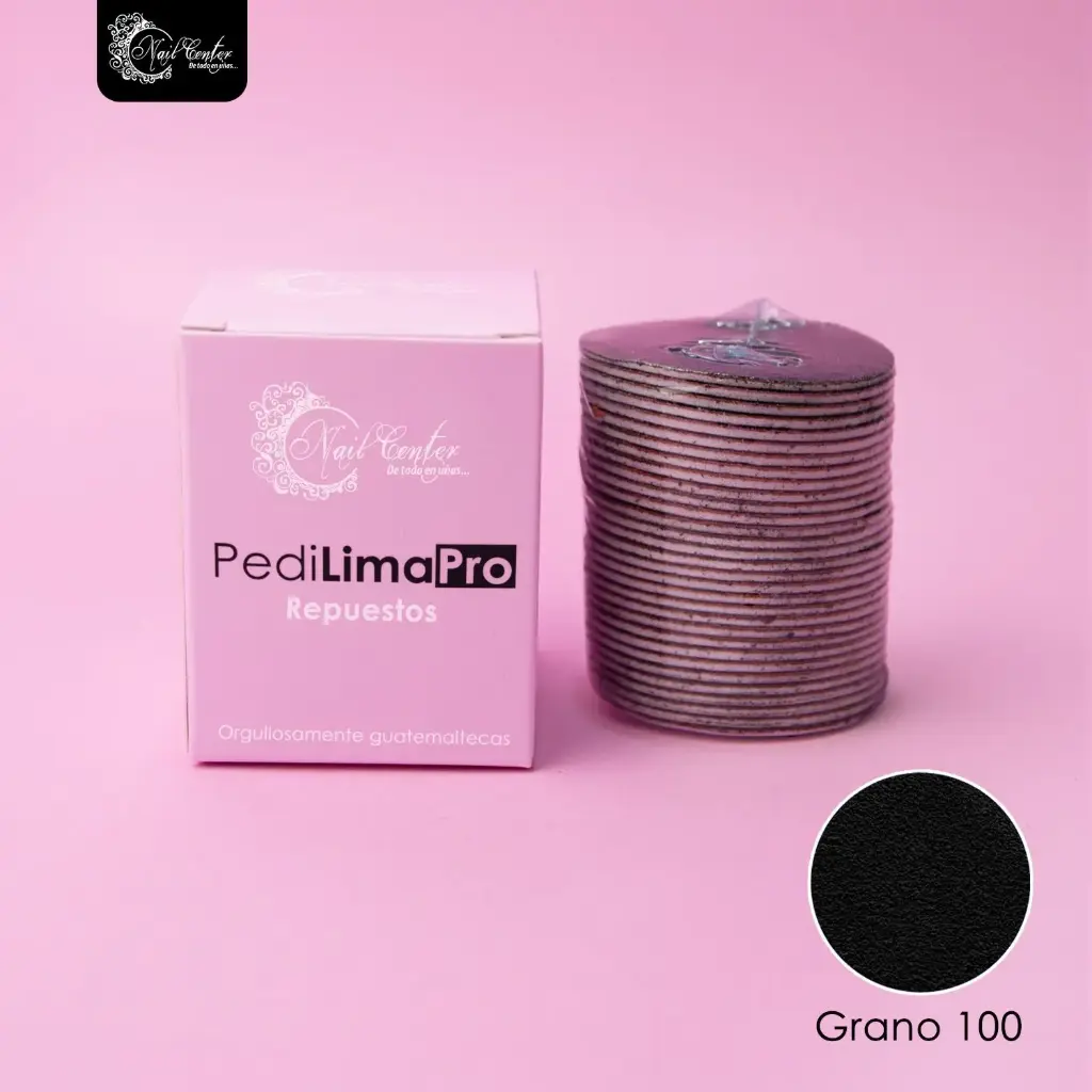 CAJA REPUESTO PARA PEDICURA GRANO 100 GRUESO 30 PIEZAS