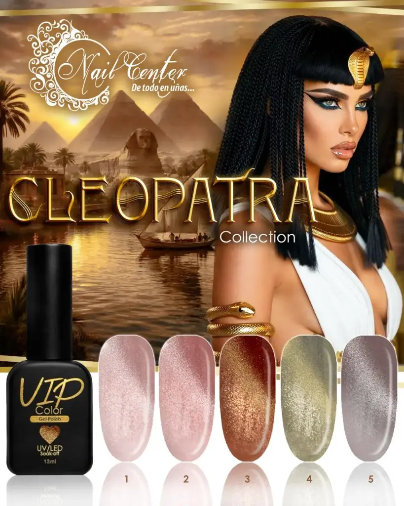 COLECCION VIP COLOR 13ML CLEOPATRA 5 TONOS 
