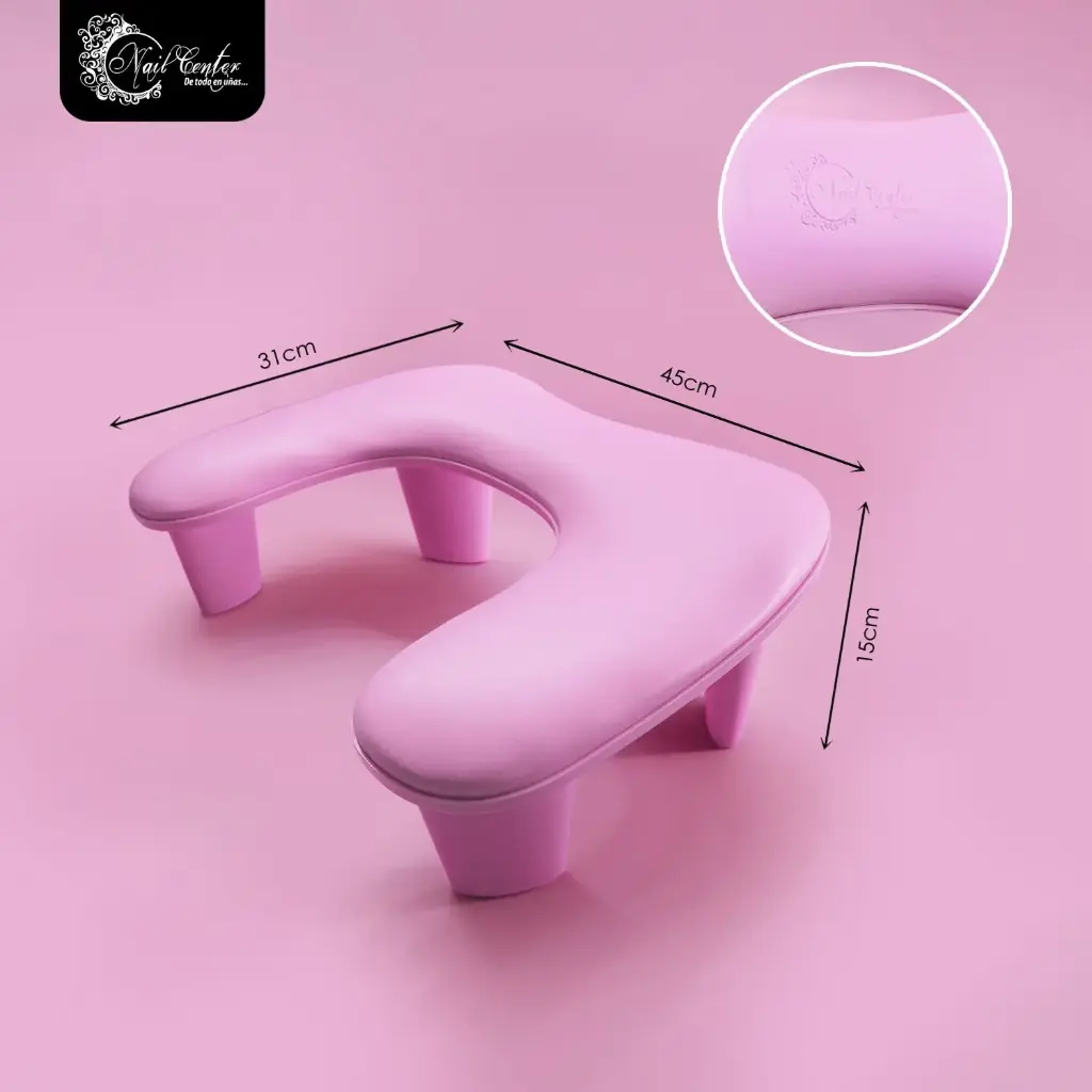 APOYA BRAZOS NAIL CENTER ERGONOMICO DE LUJO ROSA