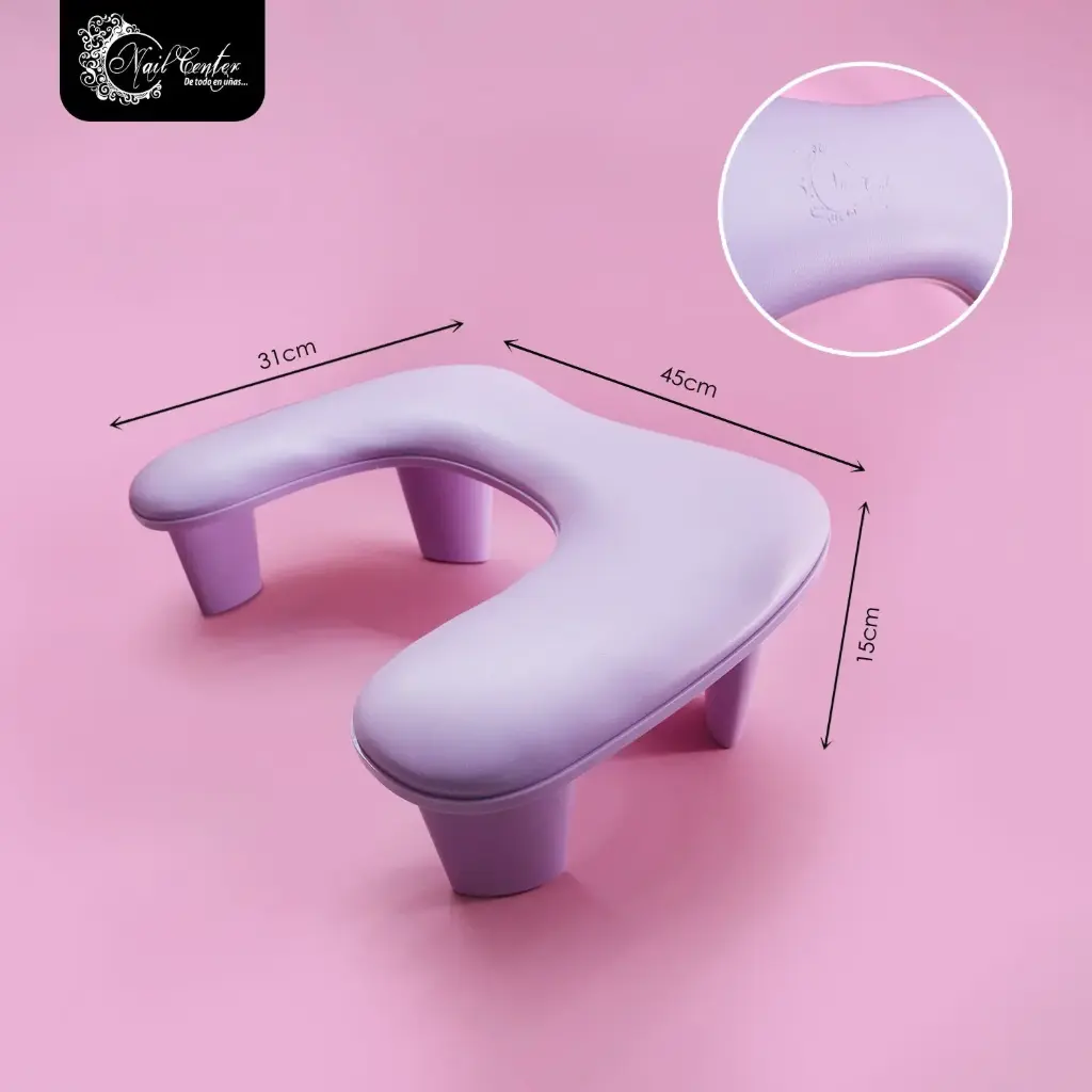 PORTA BRAZOS NAIL CENTER ERGONOMICO DE LUJO LILA
