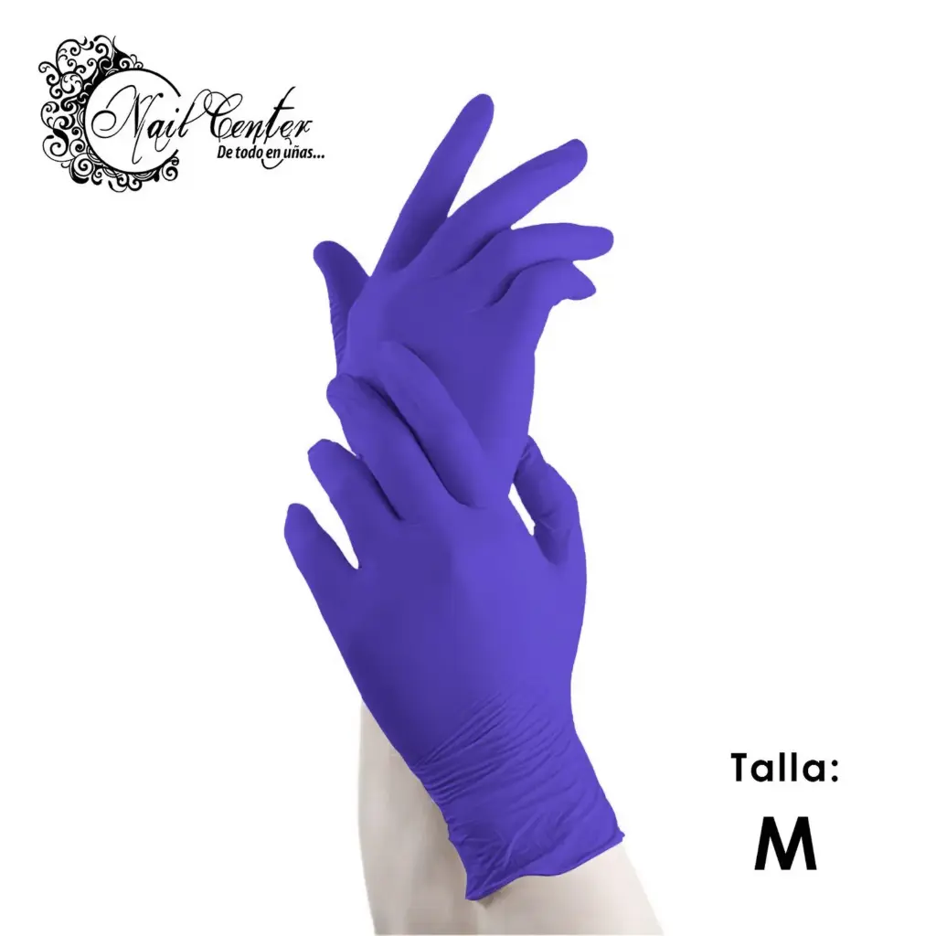 CAJA GUANTES MEZCLA DE VINIL/NITRILO TALLA M MORADO
