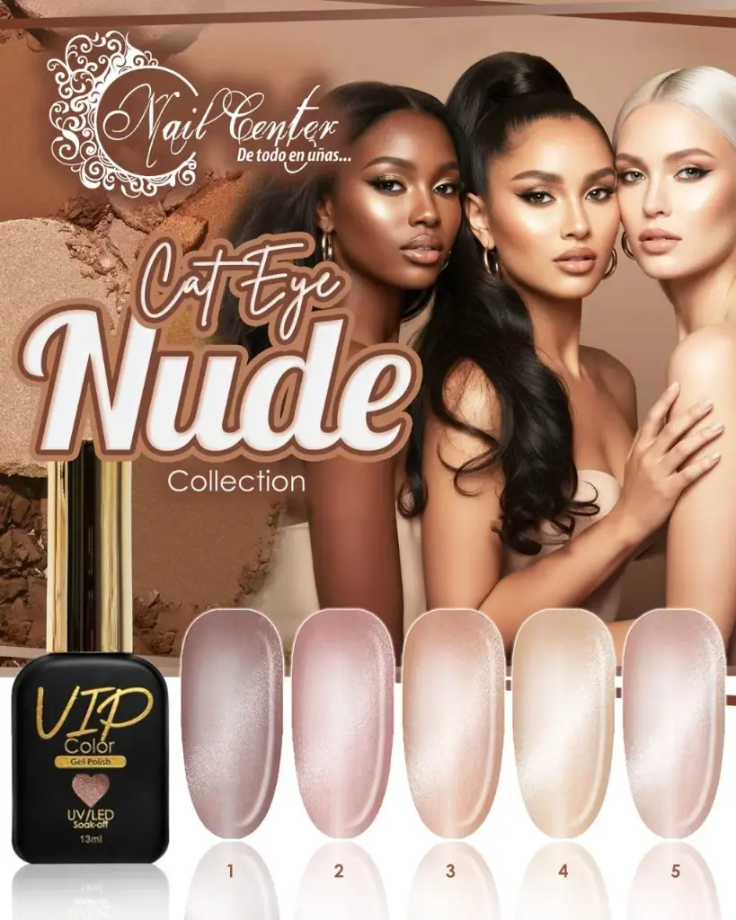 COLECCION VIP 13ML CAT EYE NUDE 5 TONOS
