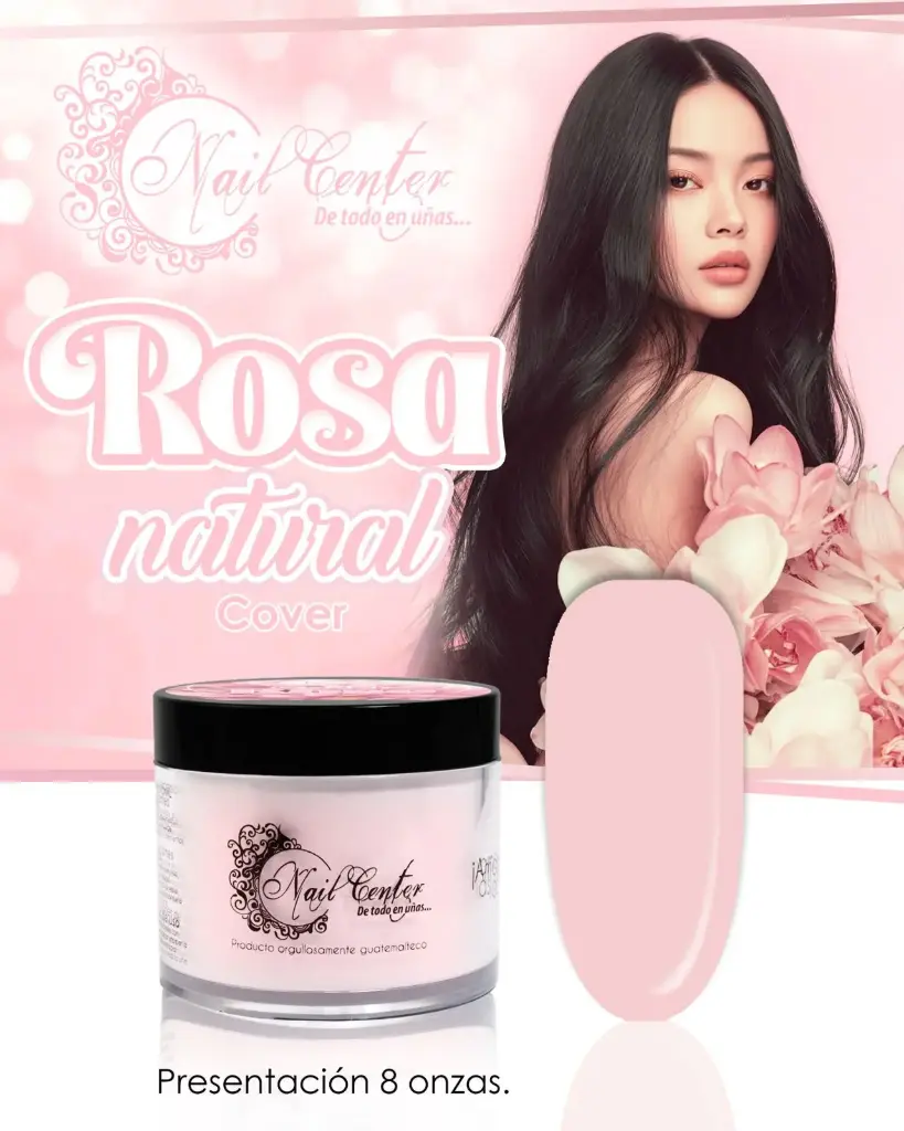 ACRILICO COVER ROSA NATURAL 8 ONZ.