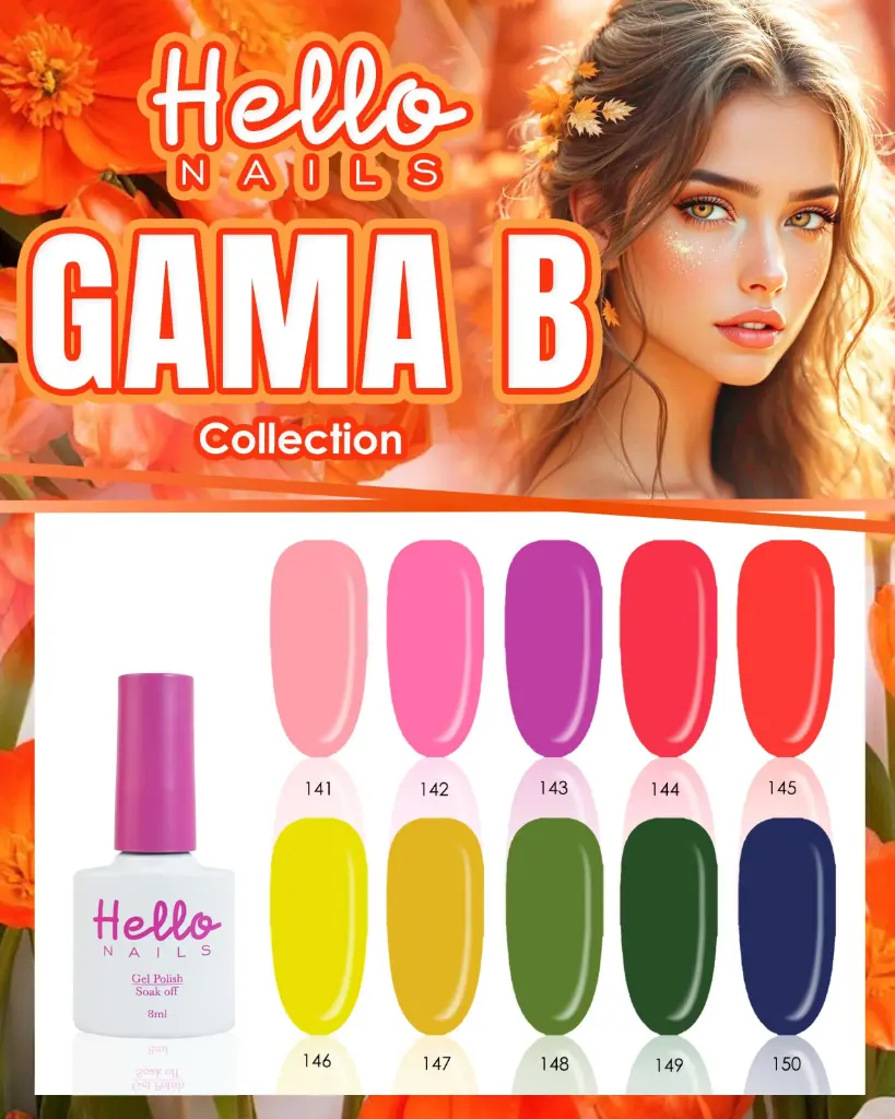 GAMA B HELLO NAILS 8ML 10 PZS. 