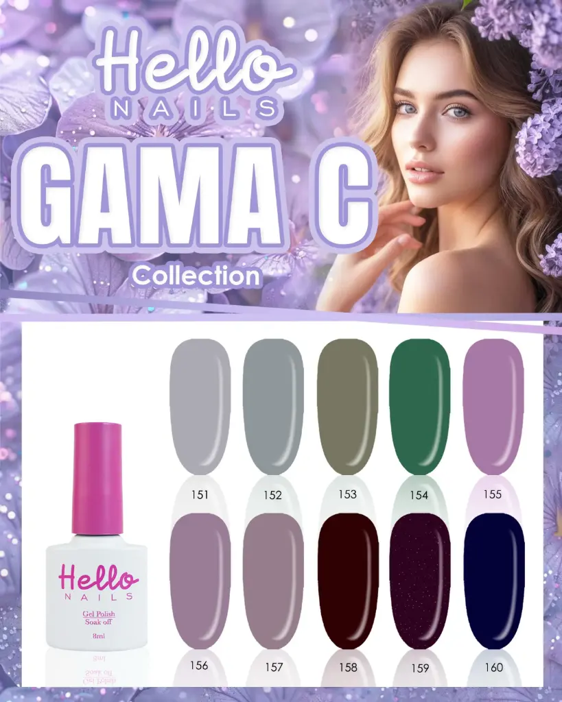 GAMA C HELLO NAILS 8ML 10 PZS. 
