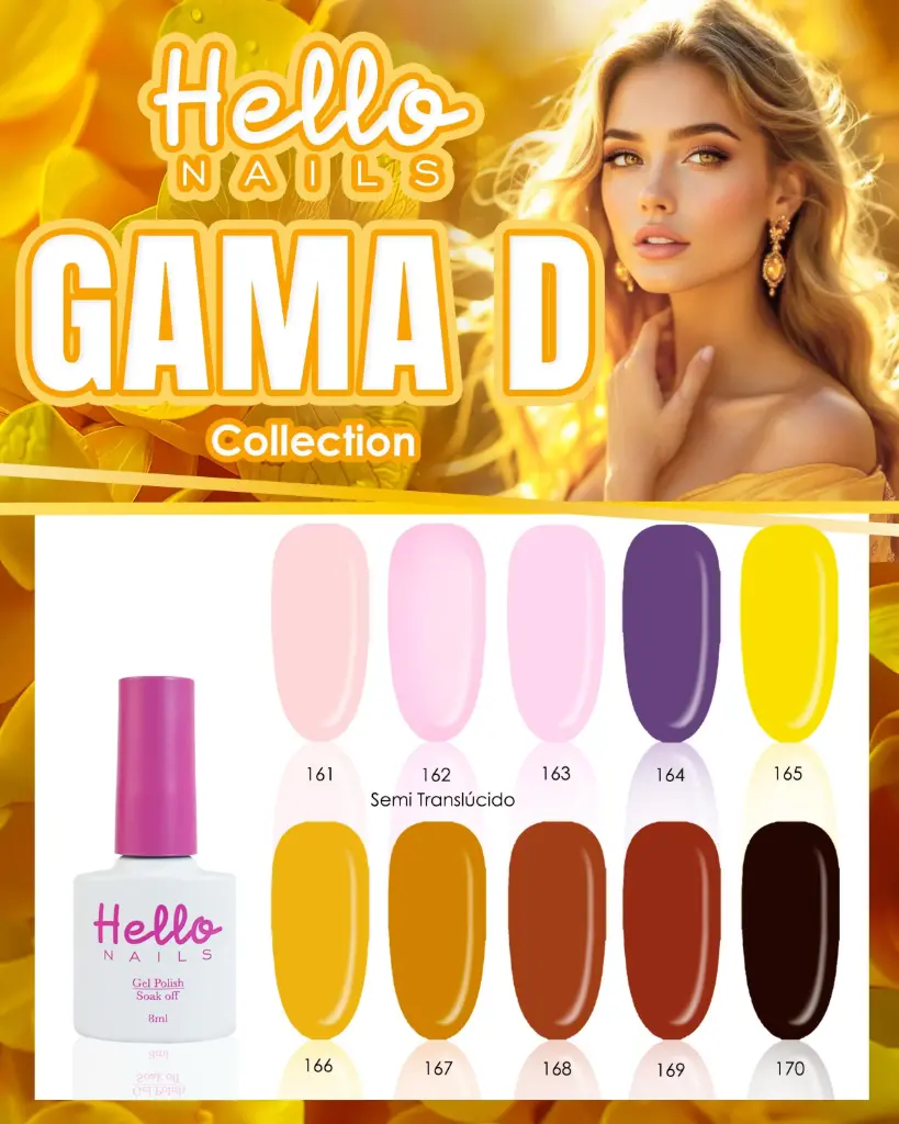 GAMA D HELLO NAILS 8ML 10 PZS. 