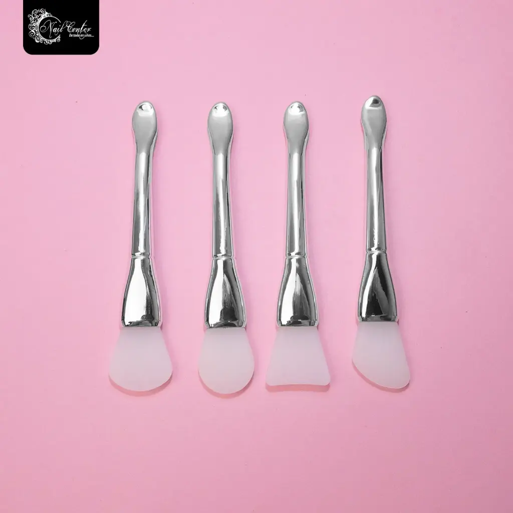 KIT PALETA SILICON PLATA 4 PIEZAS