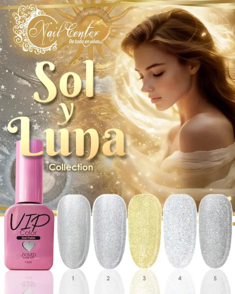 COLECCION VIP 13ML SOL Y LUNA - 5 TONOS