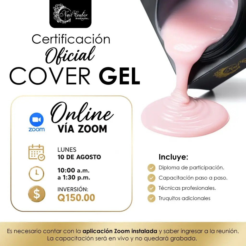 CERTIFICACION OFICIAL COVER GEL