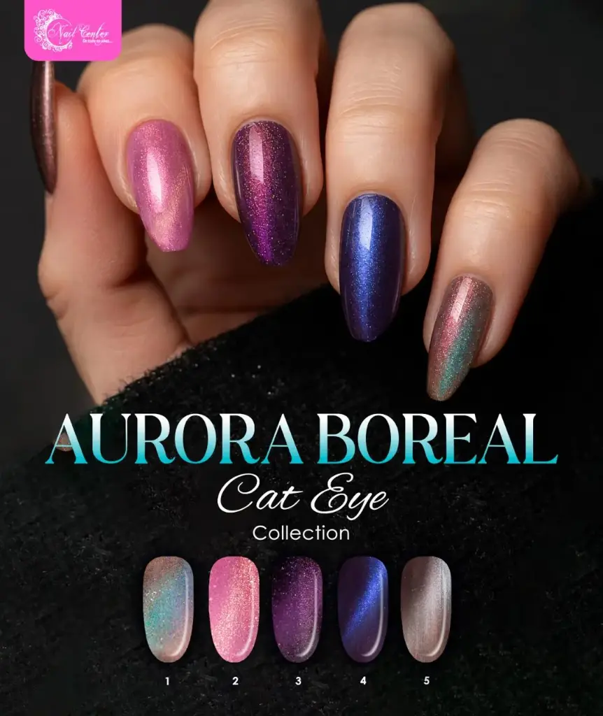 COLECCION VIP 13ML CAT EYE AURORA BOREAL - 5 TONOS