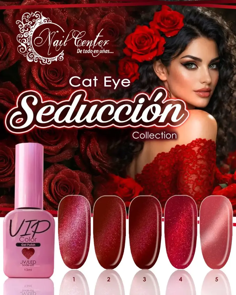 COLECCION VIP 13ML CAT EYE SEDUCTION - 5 TONOS