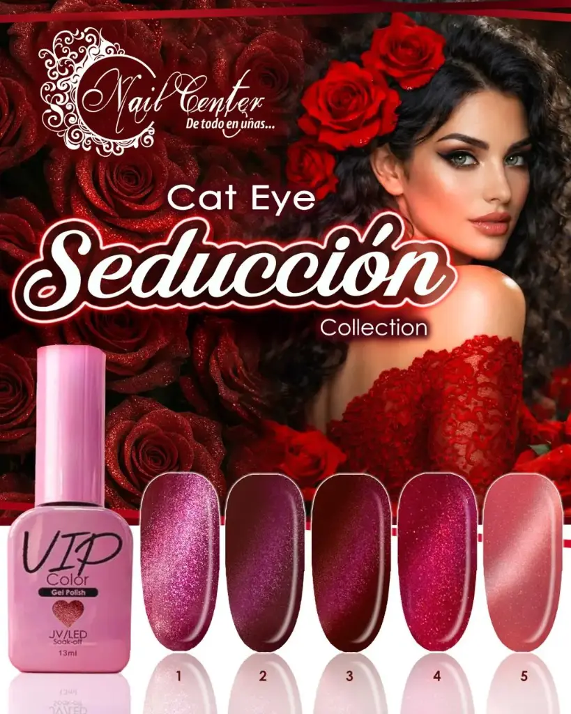 COLECCION VIP 13ML CAT EYE SEDUCTION - 5 TONOS
