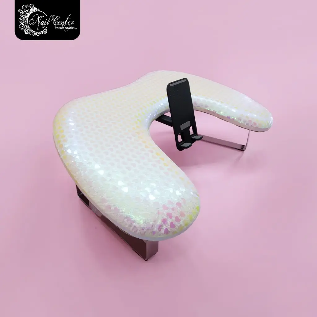 APOYA BRAZOS NAIL CENTER AMORE TORNASOL CORAZON BLANCO