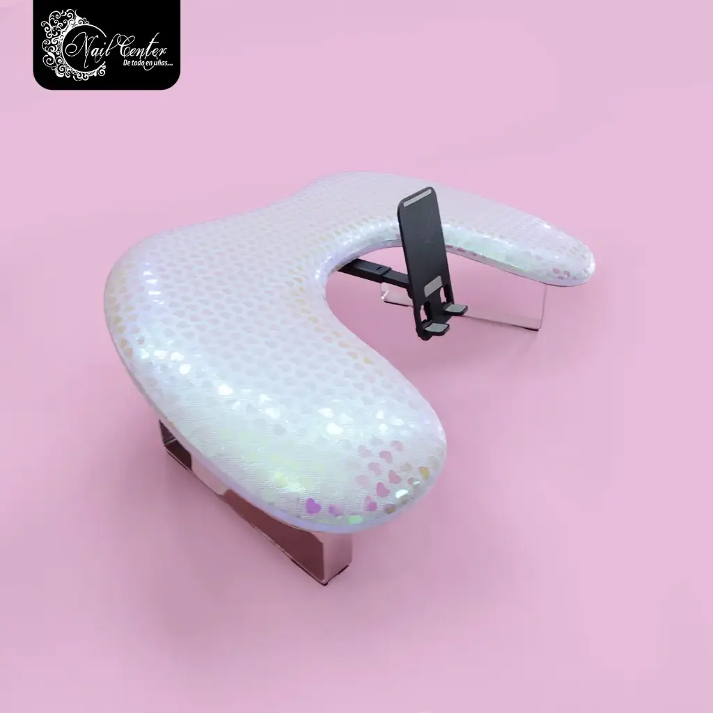 APOYA BRAZOS NAIL CENTER AMORE TORNASOL CORAZON LILA