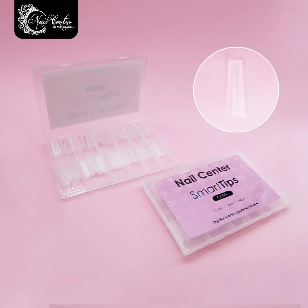 SMART TIP COFFIN CLEAR 160 PIEZAS