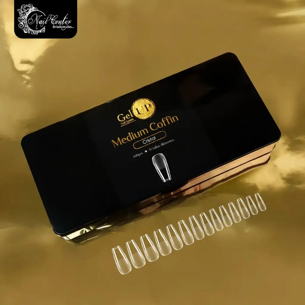 TIP GEL UP MEDIUM COFFIN CRISTAL