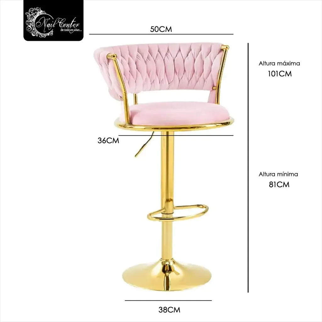 SILLA CAMI PARA MAKE UP COLOR ROSA