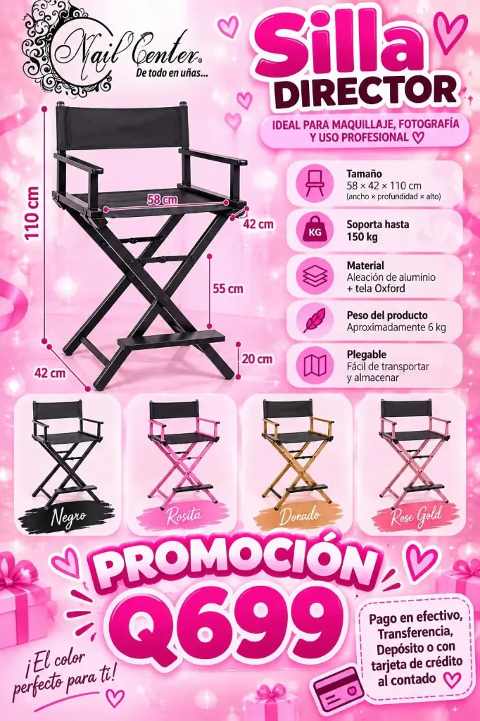 SILLA DIRECTOR DORADA