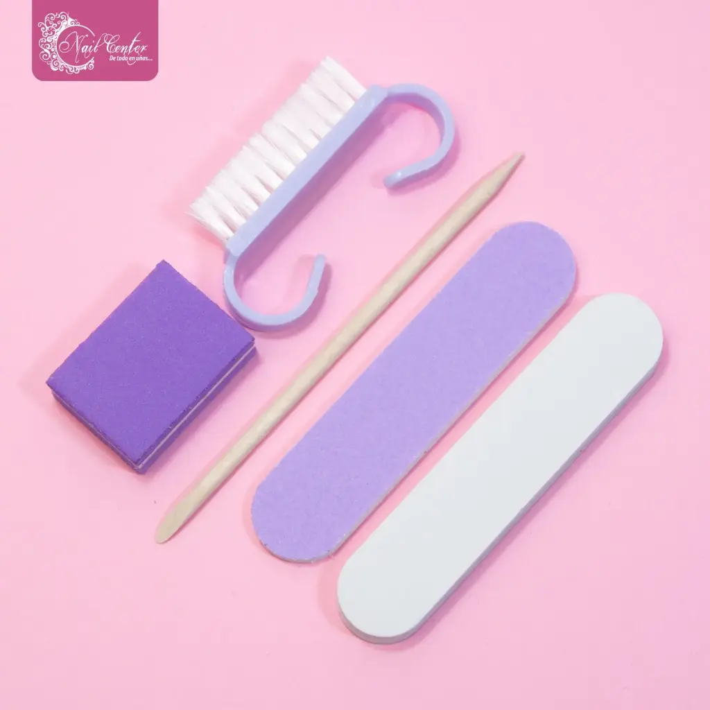 KIT DESCARTABLE PARA PEDICURA 3 LILA