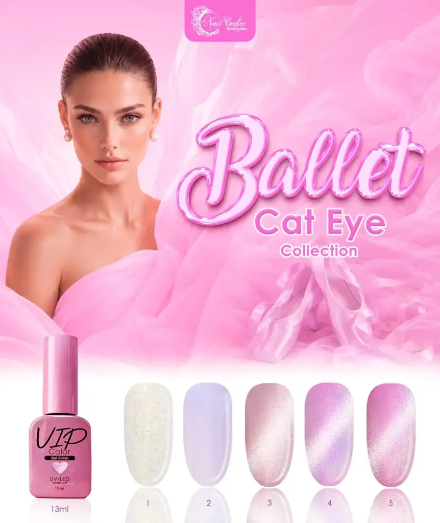 COLECCION VIP 13ML CAT EYE BALLET - 5 TONOS