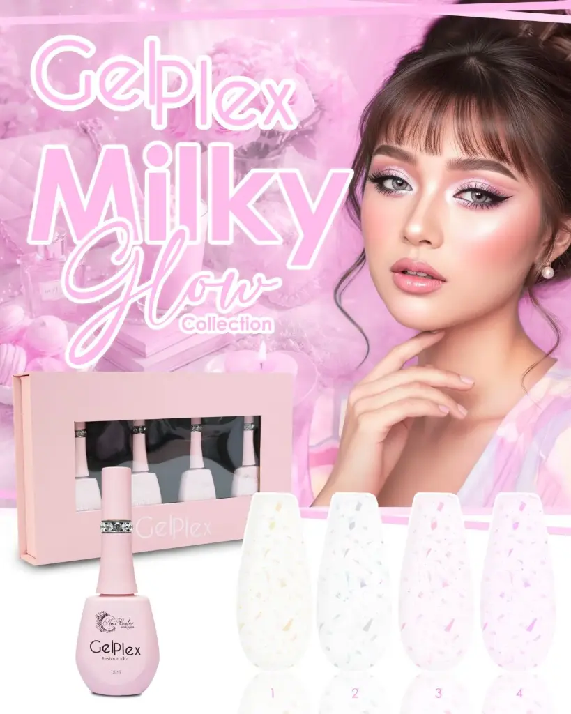 COLECCION GELPLEX MILKY GLOW - 4 TONOS