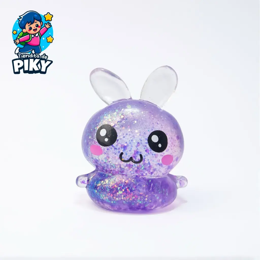 SQUISHY CONEJO KAWAI MORADO