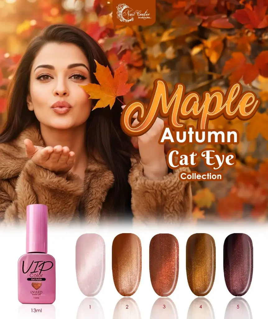 COLECCION VIP 13ML CAT EYE MAPLE AUTUMN - 5 TONOS