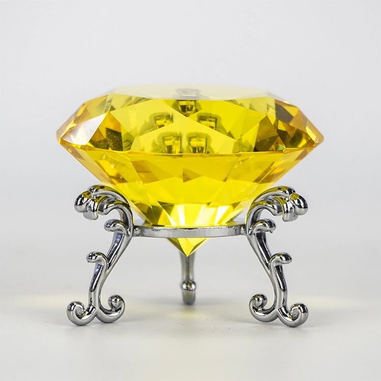 CRISTAL PARA FOTOS 80MM AMARILLO
