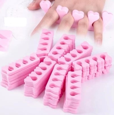 PAR DE SEPARADOR DE DEDOS CORAZON FOAMY-COMPRA MINIMA 20 PARES-