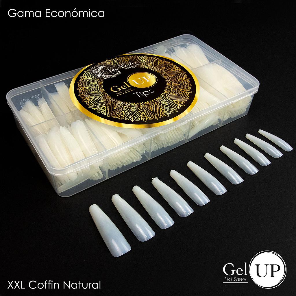 TIPS GEL UP XL COFFIN NATURAL ECONOMICO