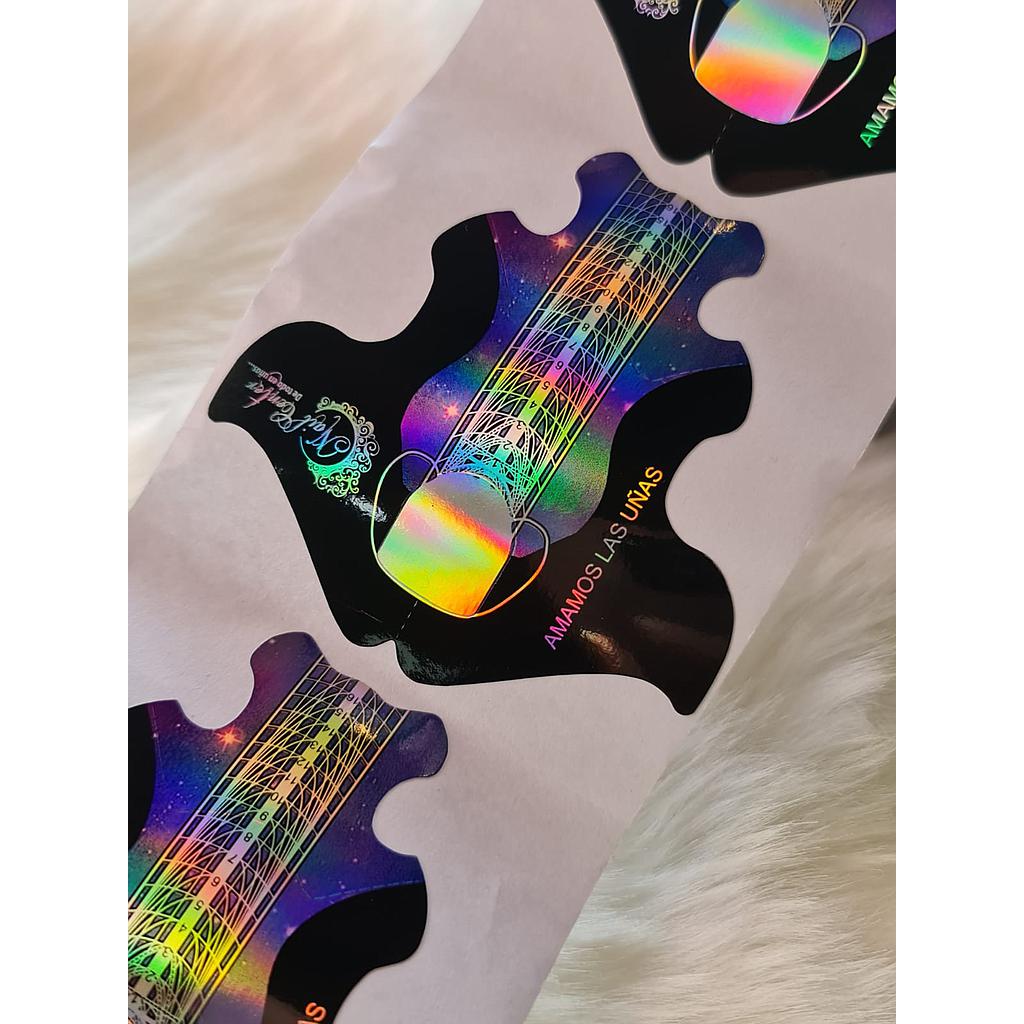 FORMAS NAIL CENTER HOLO GALAXY ROLLO 300 PIEZAS