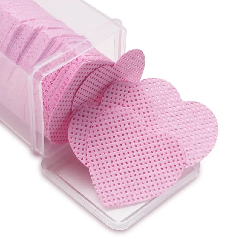 GASAS LIBRES DE PELUSA DE CORAZON FUCSIA