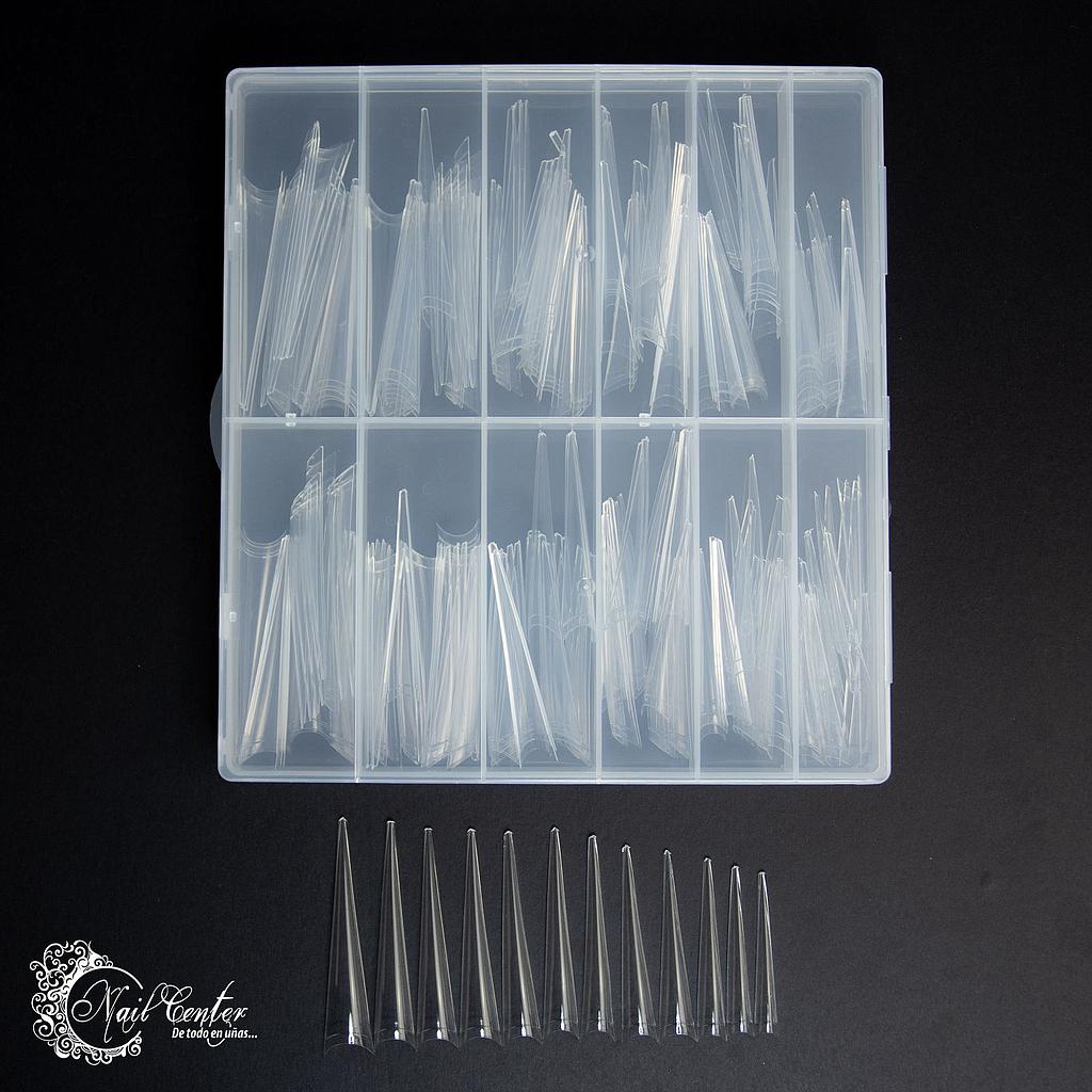 TIP EXTRA STILLETO CLEAR CON CURVA C
