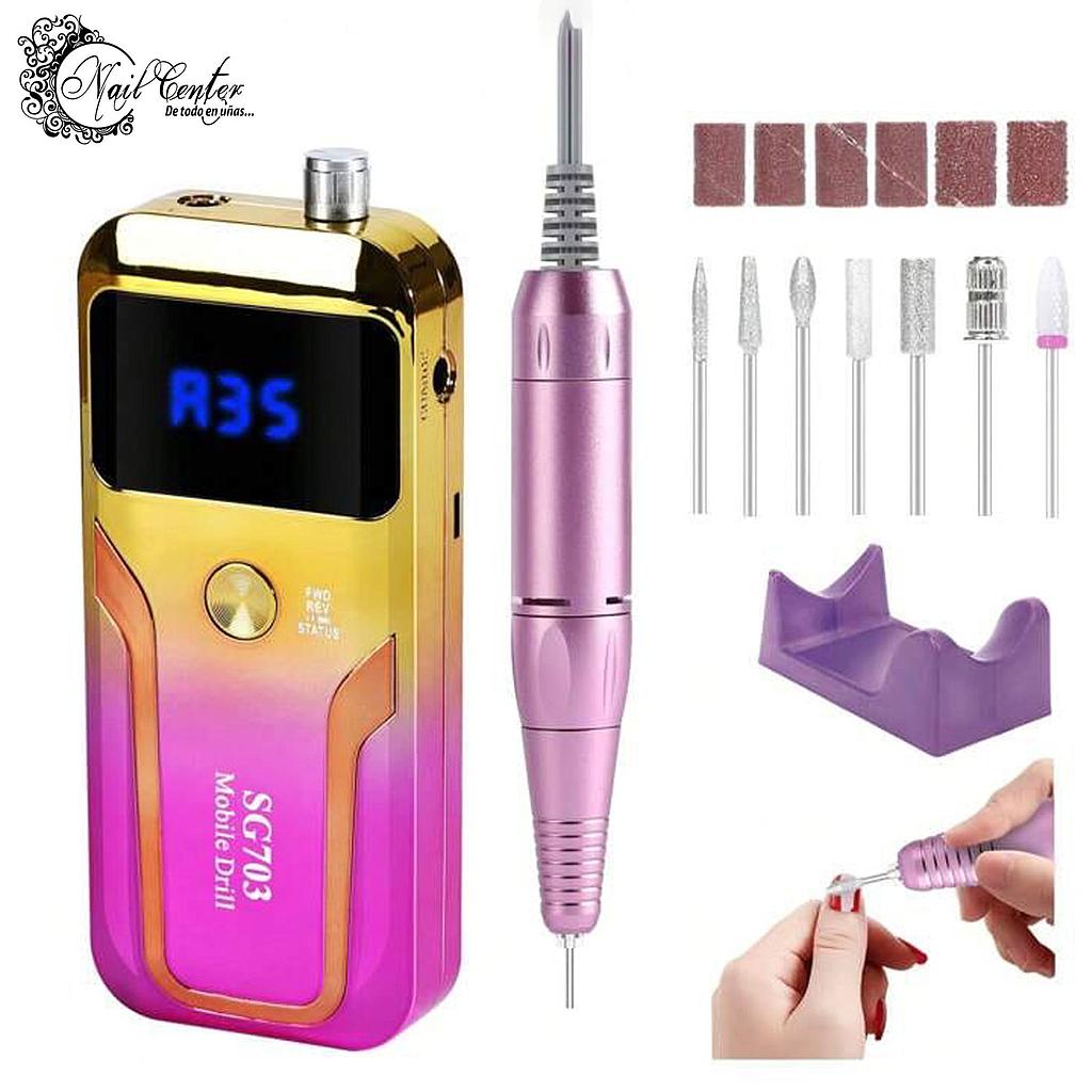 BARRENO RECARGABLE SG703 GRADIENT PINK