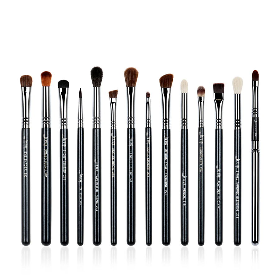 BROCHA T132 Jessup 14pcs Brushes Set- Pro Series Black &amp; Silver