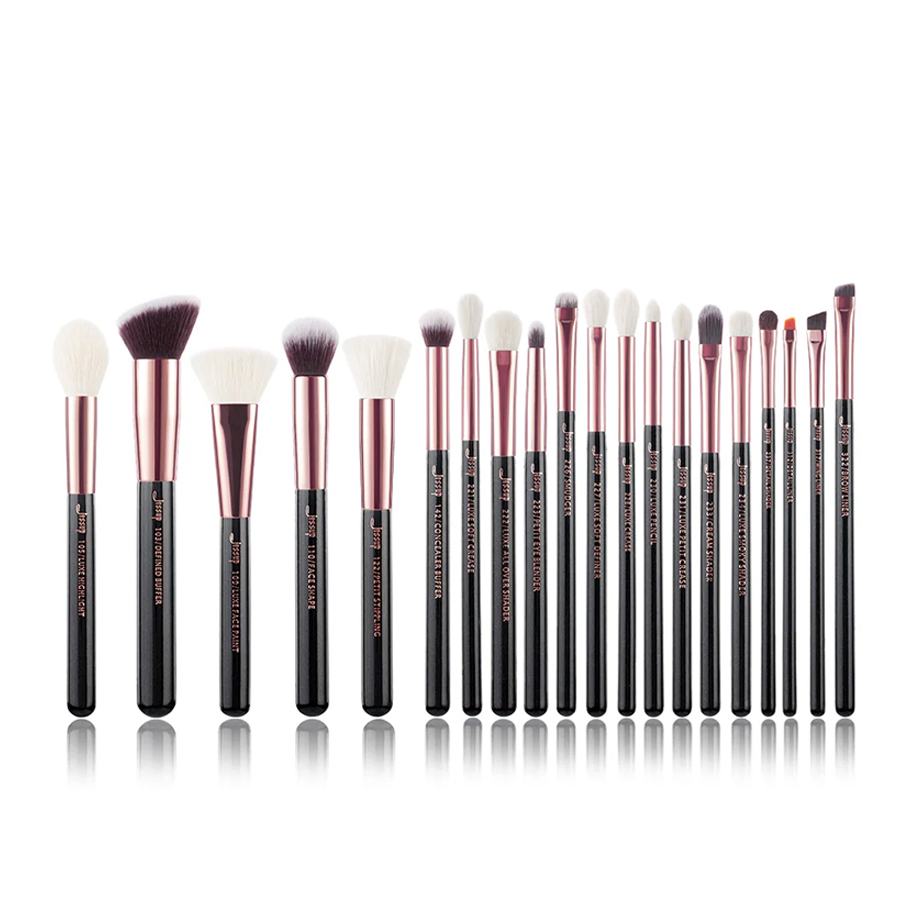 BROCHA T165 Jessup 20pcs Brushes Set- Black &amp; Rose Gold