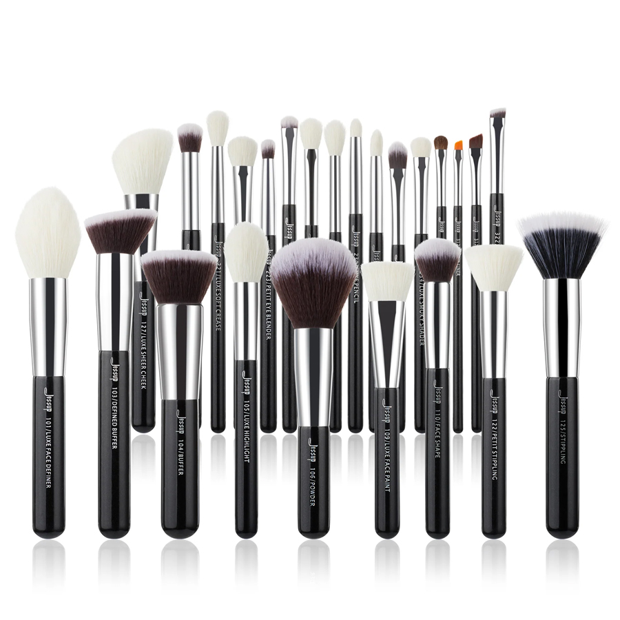 BROCHA T175 Jessup 25pcs Brushes Set- Black &amp; Silver