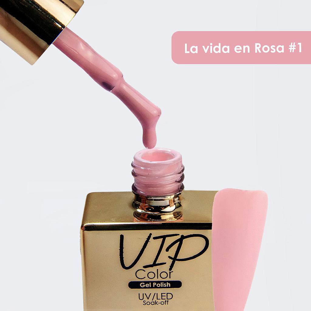 VIP COLOR EDICION LIMITADA 15ML LA VIDA EN ROSA 1
