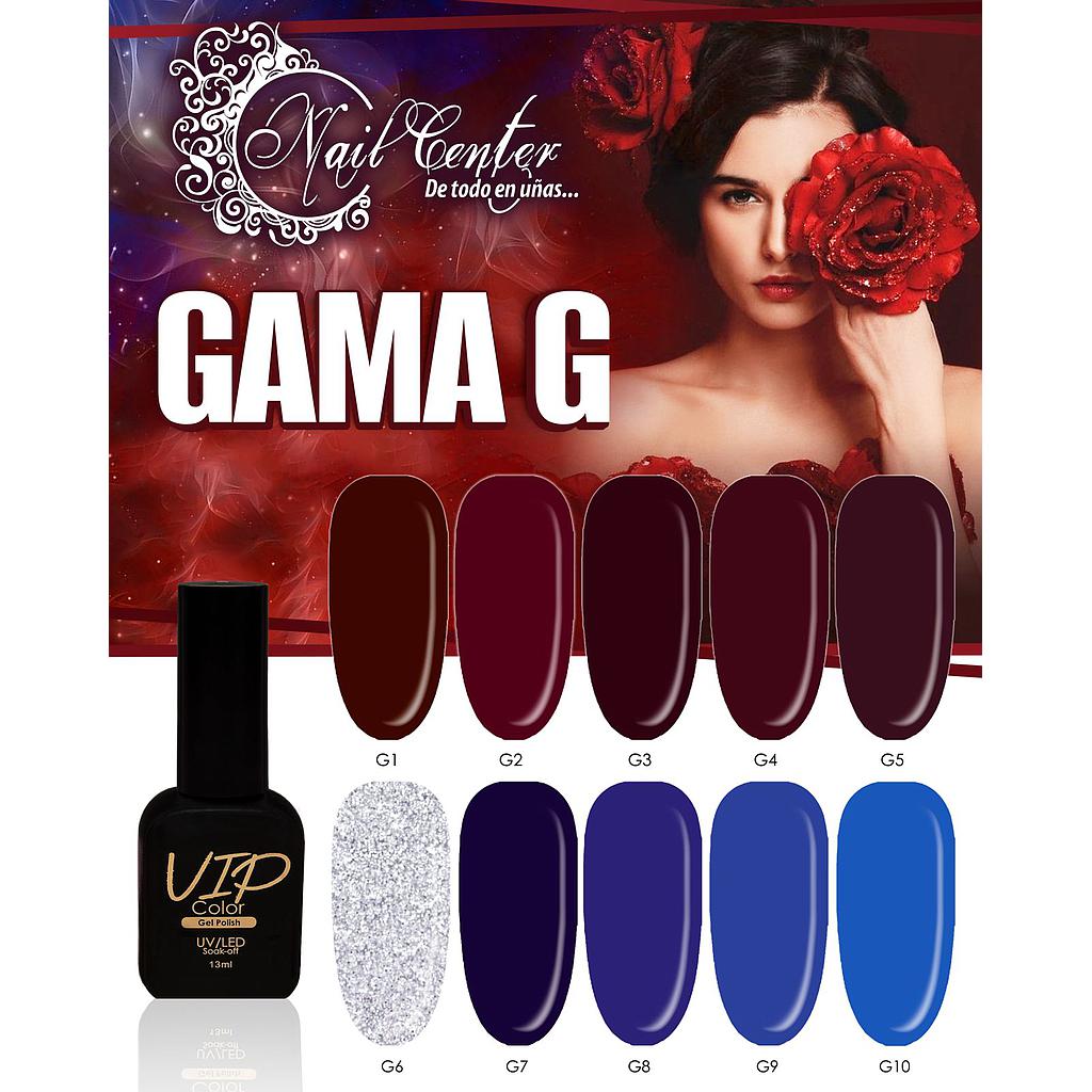 GAMA G GEL VIP COLOR 13ML 10 PZS.