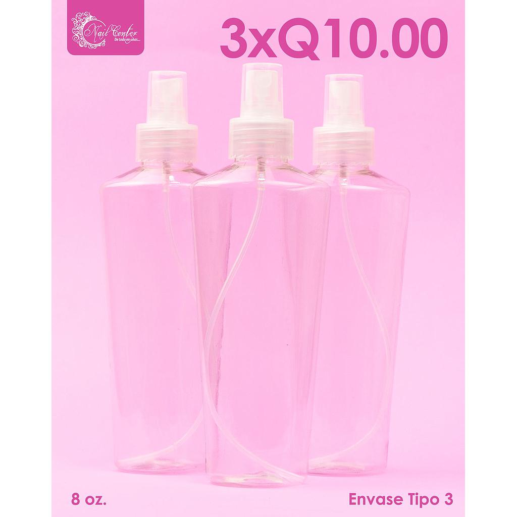 ENVASE TIPO 3 8 ONZ. (3 unidades)