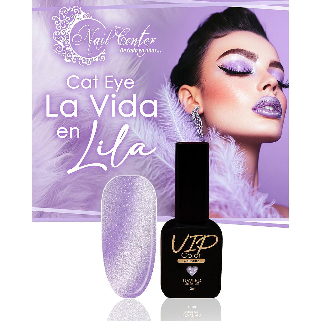 VIP COLOR EDICION LIMITADA 13ML CAT EYE LA VIDA EN LILA 