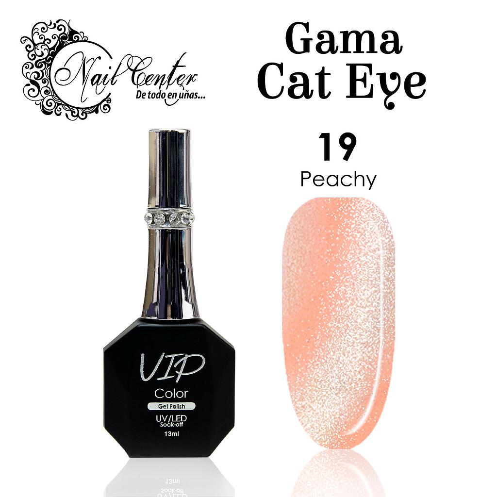GEL VIP COLOR EDICION LIMITADA 13ML CAT EYE EFECTO VELVET 19 PEACHY