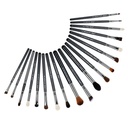 BROCHA T131 Jessup 19pcs Brushes Set- Pro Series Black & Silver