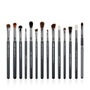 BROCHA T132 Jessup 14pcs Brushes Set- Pro Series Black & Silver
