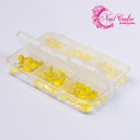 CAJA CRISTALES CERAMICOS AMARILLOS-COMPRA MINIMA 3 PIEZAS-