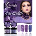 COLECCIÓN DE ACRILICO LAVANDA  4 TONOS
