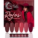 COLECCIÓN DE ACRILICO ROJOS 6 TONOS