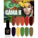 GAMA B GEL VIP COLOR 13ML 10 PZS.