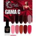 GAMA C GEL VIP COLOR 13ML 10 PZS.