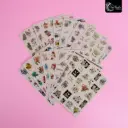 PACK STICKER FLORES ACUARELA